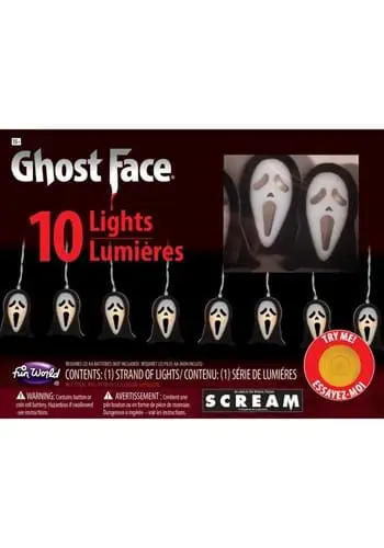 10 Ghost Face String Lights 1 10 Ghost Face String Lights