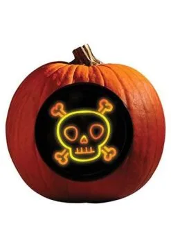 Neon Light Ghost Pumpkin Carving Kit