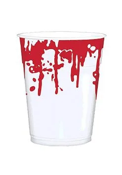 Halloween Bloody Hand Prints 16 Oz. Party Cup