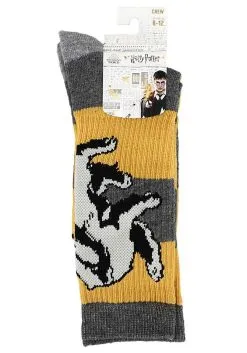Hufflepuff Harry Potter Rugby Stripe Crew Socks -Halloween Costumes Shop harry potter hufflepuff rugby stripe crew socks alt 2
