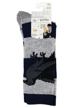 Harry Potter Ravenclaw Rugby Stripe Crew Socks 5 Harry Potter Ravenclaw Rugby Stripe Crew Socks -Halloween Costumes Shop harry potter ravenclaw rugby stripe crew socks alt 2