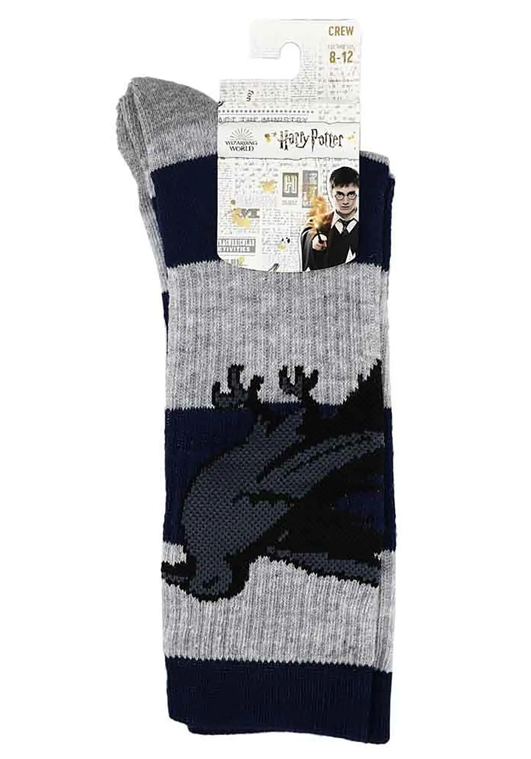 Harry Potter Ravenclaw Rugby Stripe Crew Socks 3 Harry Potter Ravenclaw Rugby Stripe Crew Socks - Image 3