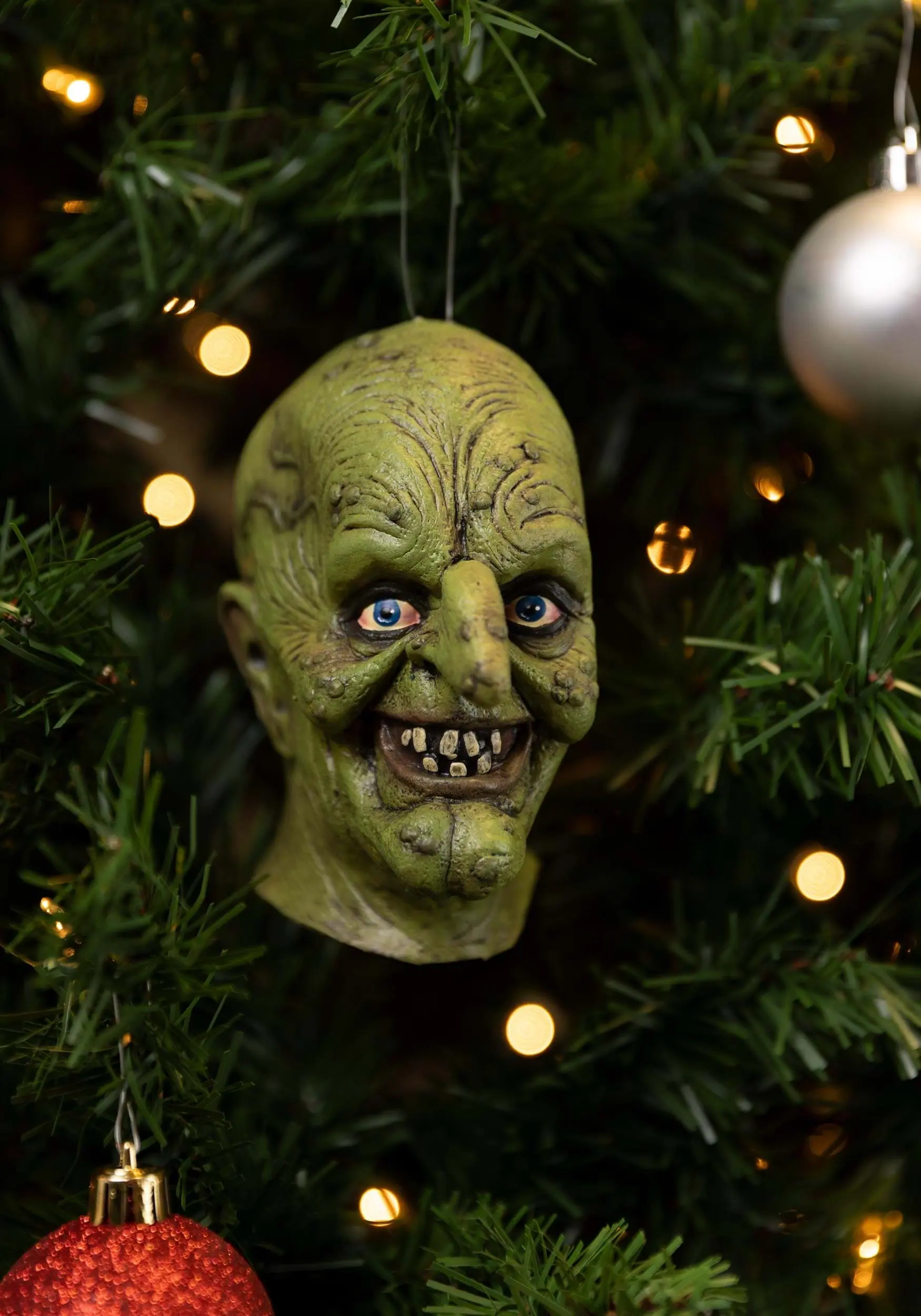 Haxan Green Witch Horror Tree Ornament 1 Haxan Green Witch Horror Tree Ornament