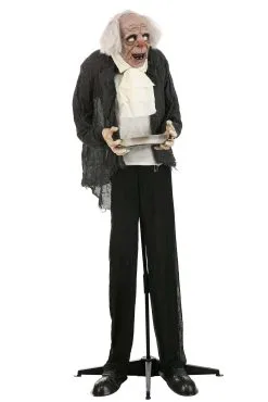 Life Size Animated Old Man Greeter Halloween Decoration -Halloween Costumes Shop life size animated old man greeter decoration alt 2