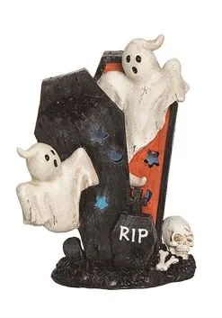 Ghost In Coffin Light Up Figure