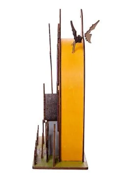 Light Up Wooded Jack 'O Lantern House Table Decoration -Halloween Costumes Shop light up wooded jack o lantern house table decor alt 2