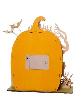 Light Up Wooded Jack 'O Lantern House Table Decoration -Halloween Costumes Shop light up wooded jack o lantern house table decor alt 3