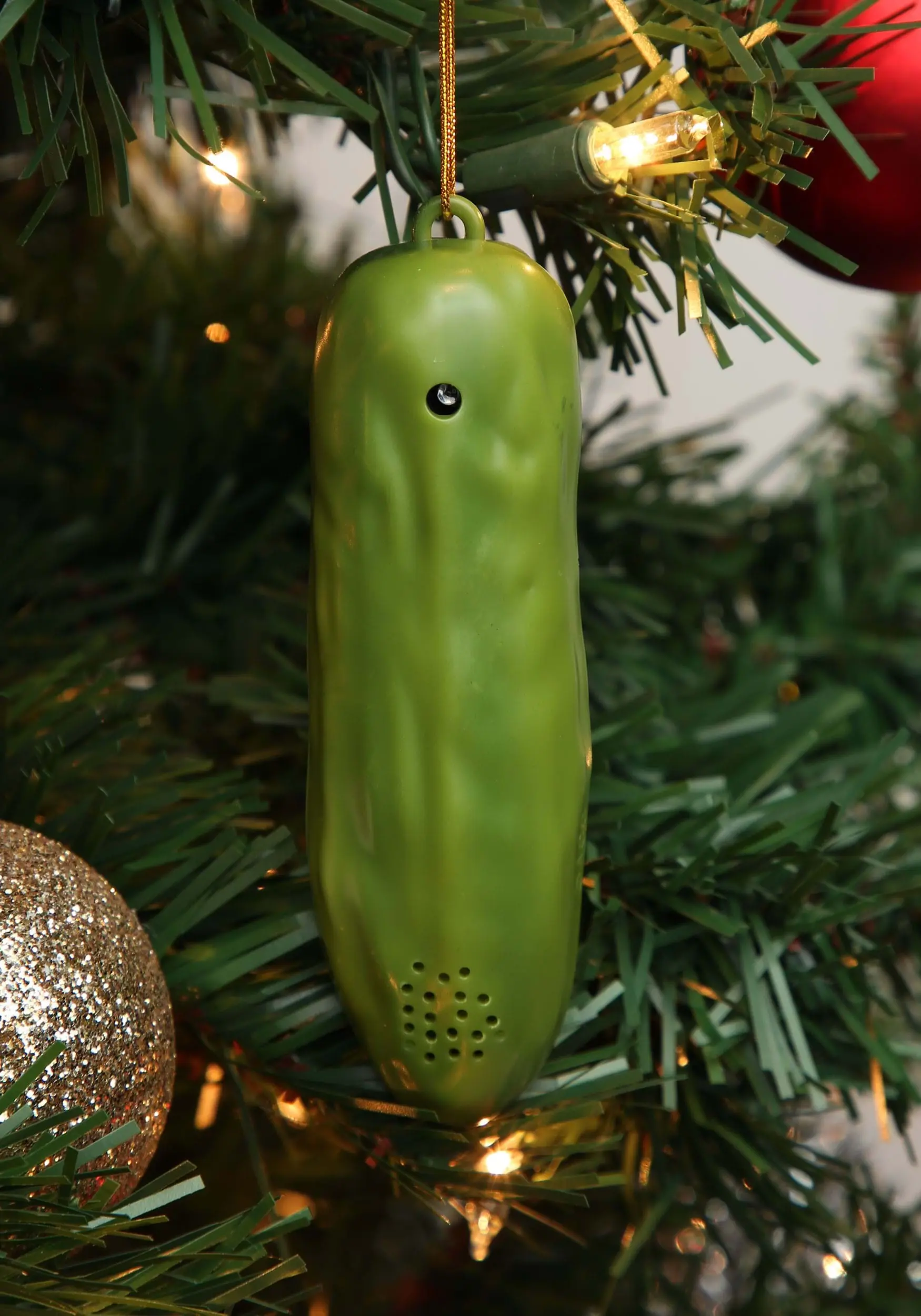 Lucky Yodeling Pickle Holiday Ornament 1 Lucky Yodeling Pickle Holiday Ornament