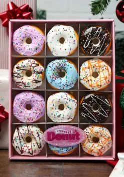 Miniature Donut 12 Pc Ornament Set -Halloween Costumes Shop miniature donut 12 pc ornament set alt 2