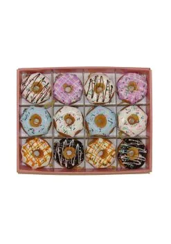 Miniature Donut 12 Pc Ornament Set -Halloween Costumes Shop miniature donut 12 pc ornament set alt 3