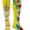 Mismatched Celebration Knee-High Socks Yellow
