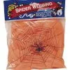 Black Light Activated 60g Orange Glow Spider Web