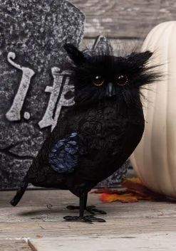 Black Owl Halloween Decoration