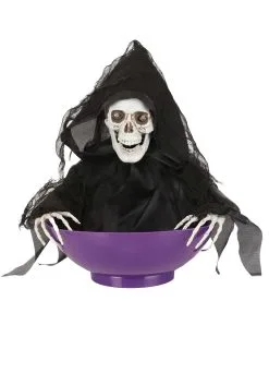 Animated Candy Bowl With Shaking Grim Reaper -Halloween Costumes Shop reaper candy bowl with shaking alt 2