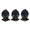 Set Of Three Celestial Spooky Geode Globes Decoration