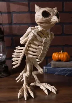 Halloween Owl Skeleton Decoration