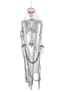 Talking Skeleton Prisoner Hanging Decoration -Halloween Costumes Shop talking skeleton prisoner alt 2
