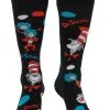 The Cat In The Hat Pattern Socks Adult's