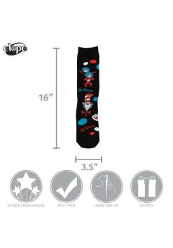 The Cat In The Hat Pattern Socks Adult's 7 The Cat In The Hat Pattern Socks Adult's -Halloween Costumes Shop the cat in the hat pattern socks adult alt 3
