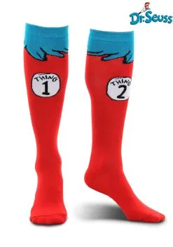 Thing 1 & 2 Costume Socks For Kids