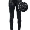 Women's Tipsy Elves Black Sequin Leggings