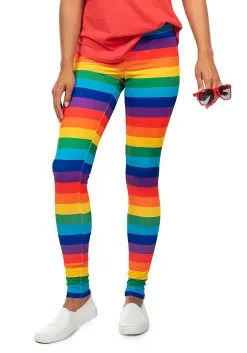 Women's Tipsy Elves Rainbow Leggings