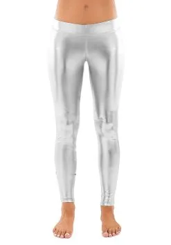 Women's Tipsy Elves Silver Leggings