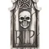 Weathered Skull Tombstone Halloween Decoration